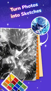 Draw Anime: Paint & Sketch App screenshot
