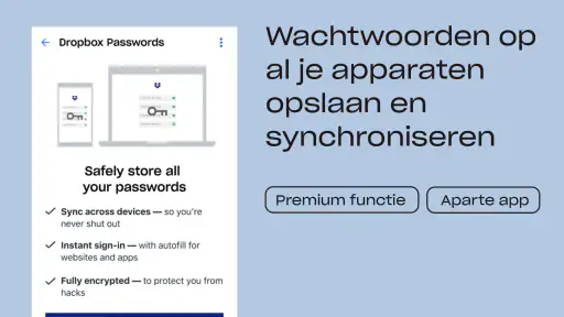 Dropbox: Documenten in Drive screenshot