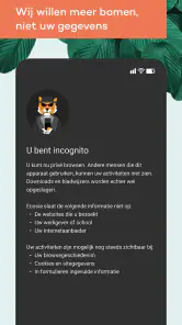 Ecosia Ecologische Browser screenshot