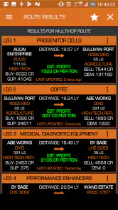 Elite Dangerous TradePad Pro screenshot