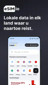 eSIM io: Wereldwijde eSIM screenshot