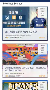 eticket Colombia screenshot