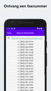 Fax verzenden en ontvangen screenshot