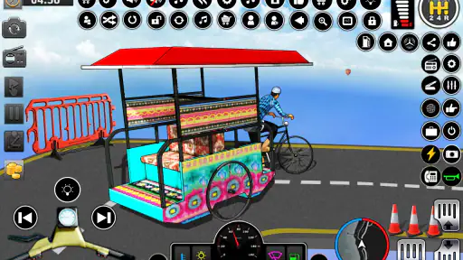 Fiets Rickshaw Driving Games screenshot