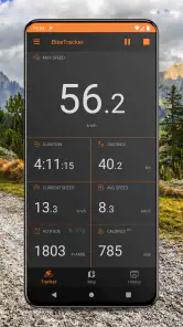 Fiets Tracker - Fietscomputer screenshot