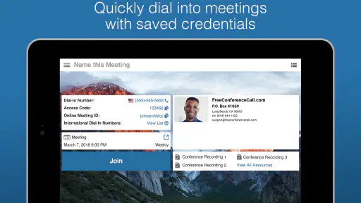 Free Conference Call screenshot