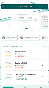 @fric Remit Transfert d'argent screenshot