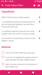 Fussy Toddler Recipes screenshot