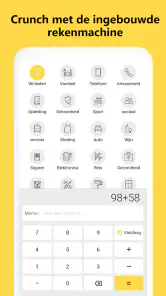 Geldmanager:Uitgaven bijhouden screenshot