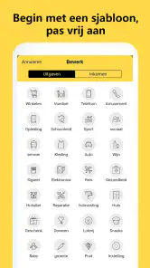 Geldmanager:Uitgaven bijhouden screenshot
