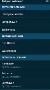Getijden in de buurt screenshot