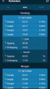 Getijden in de buurt screenshot