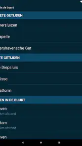 Getijden in de buurt screenshot