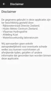 Getijdentabel screenshot