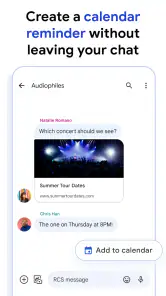 Google Berichten screenshot