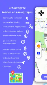 GPS-navigatie, kaarten & route screenshot