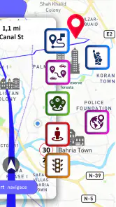 GPS-navigatie, kaarten & route screenshot