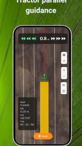 GPS-navigatie voor tractoren screenshot