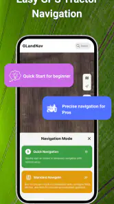 GPS-navigatie voor tractoren screenshot
