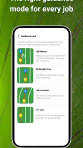 GPS-navigatie voor tractoren screenshot