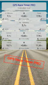 GPS Race Timer screenshot