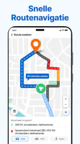 GPS-satelliet kaart navigatie screenshot
