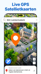 GPS-satelliet kaart navigatie screenshot