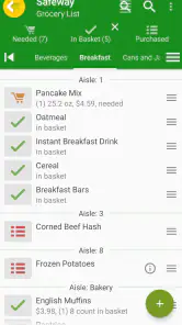 Grocery List App - rShopping screenshot