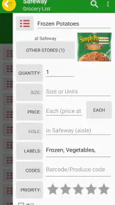 Grocery List App - rShopping screenshot