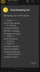 Grocery List App - rShopping screenshot