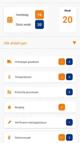 HACCP app Bureau de Wit screenshot