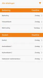 HACCP app Bureau de Wit screenshot
