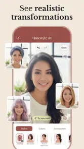 Hairstyle & Hair Color Changer screenshot