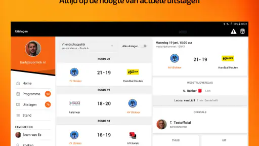 HandbalNL screenshot