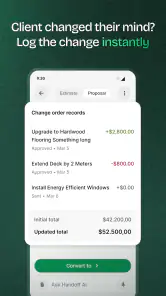 Handoff Construction Estimator screenshot