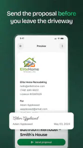 Handoff Construction Estimator screenshot