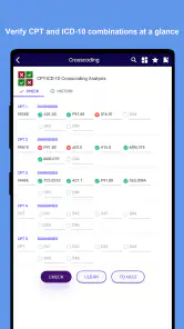 iCoder CPT RVU ICD10 HCPCS NDC screenshot
