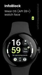InfoBlock Watch Face screenshot