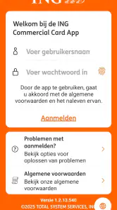ING Commercial Card screenshot