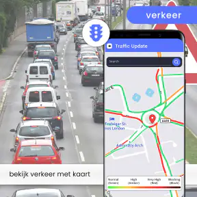 Kaart en gps-navigatieroute screenshot