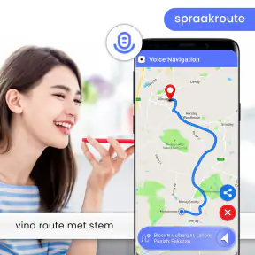 Kaart en gps-navigatieroute screenshot