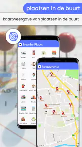 Kaart en gps-navigatieroute screenshot