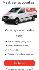KAV2GO - Bestelbusverhuur screenshot
