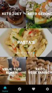 keto dieet recepten nederlands screenshot