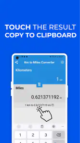 Kilometers to Miles Converter screenshot