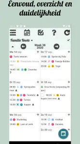 Klender, gedeelde gezinsagenda screenshot