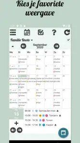 Klender, gedeelde gezinsagenda screenshot
