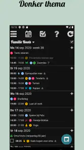 Klender, gedeelde gezinsagenda screenshot