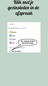 Klender, gedeelde gezinsagenda screenshot