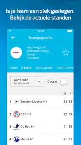 knzb waterpolo screenshot